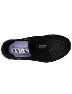 Skechers Women's Slip-ins: GO WALK® 6™ - Fabulous View - Black/Lavender